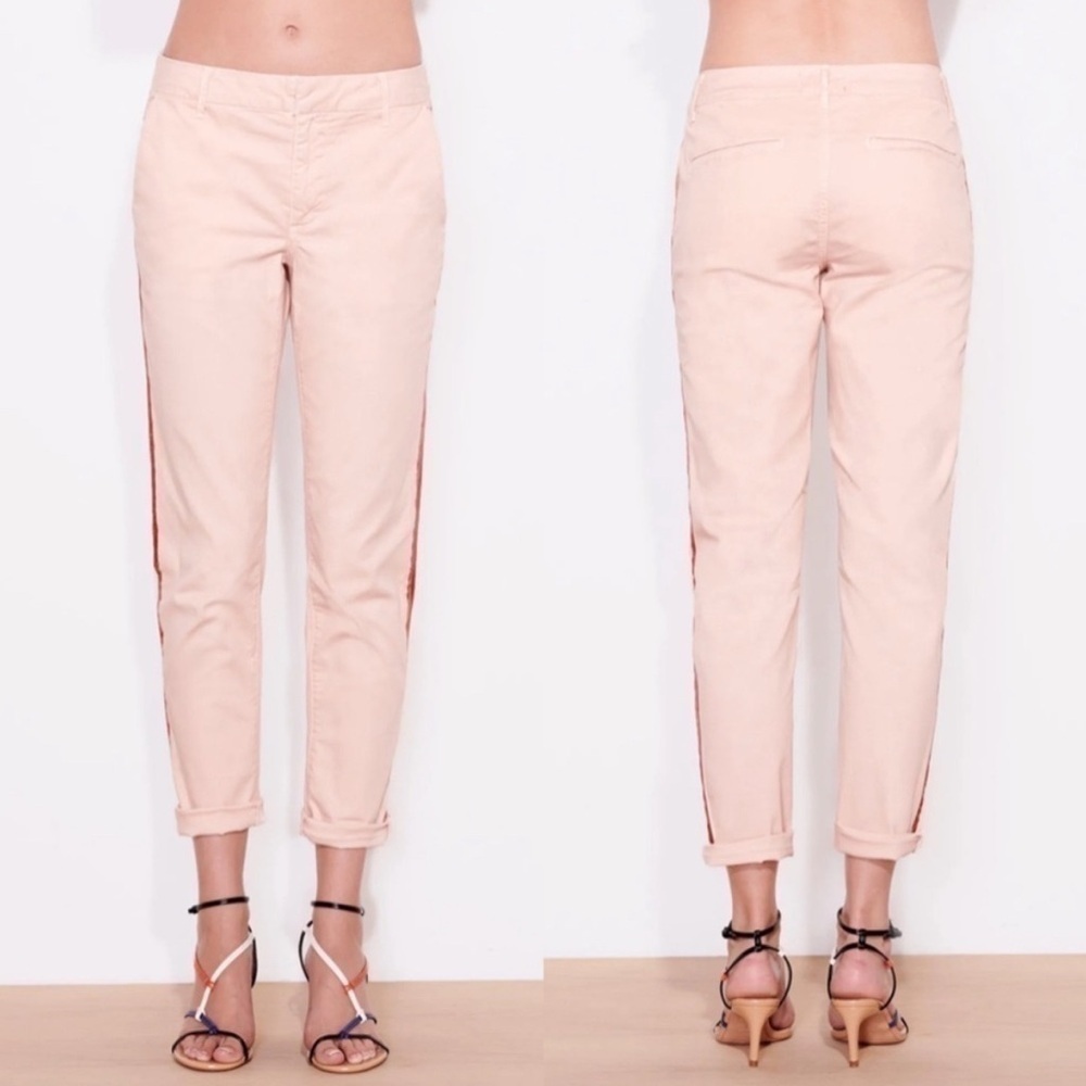 Anthropologie Sundry Stripe Roll Up Trouser Ankle Pants.  Sz 26